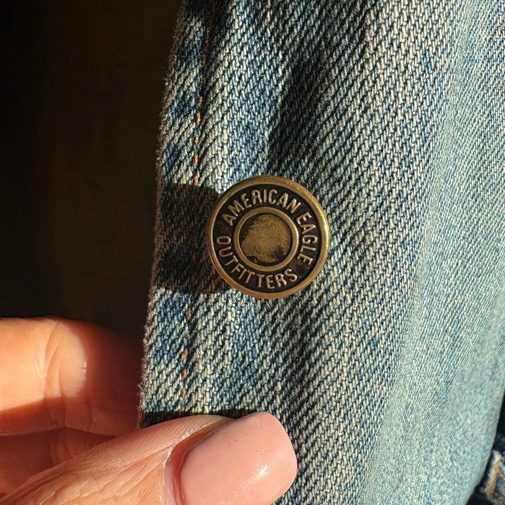 American Eagle Outfitters Blue Denim Jacket - Picture 6 of 10
